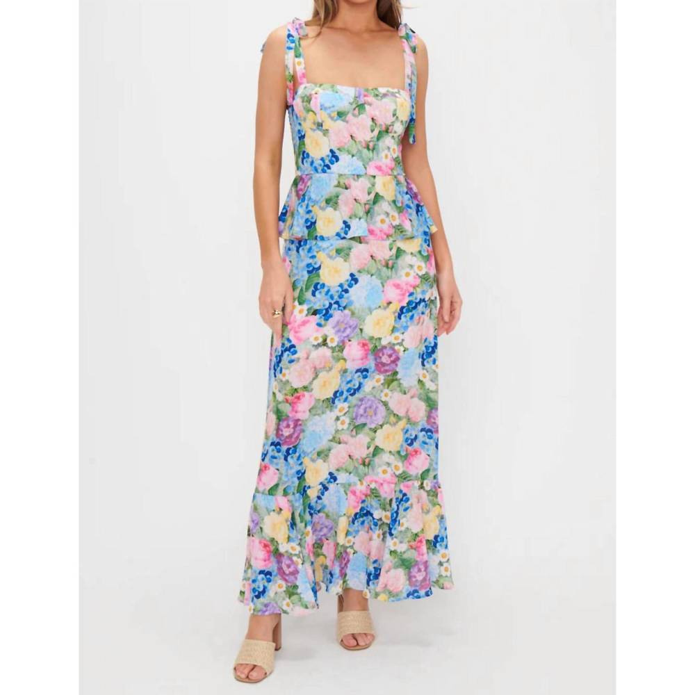 SHOW ME YOUR MUMU Paxton Midi Dress in flower shop. Size S, new never worn.